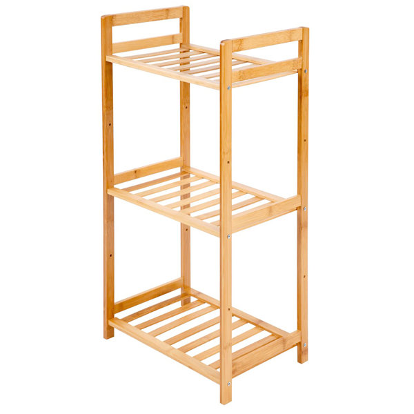 Latitude Run Fayean Solid Wood Freestanding Bathroom Shelves Wayfair